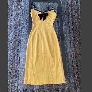 Yellow Midi Dress